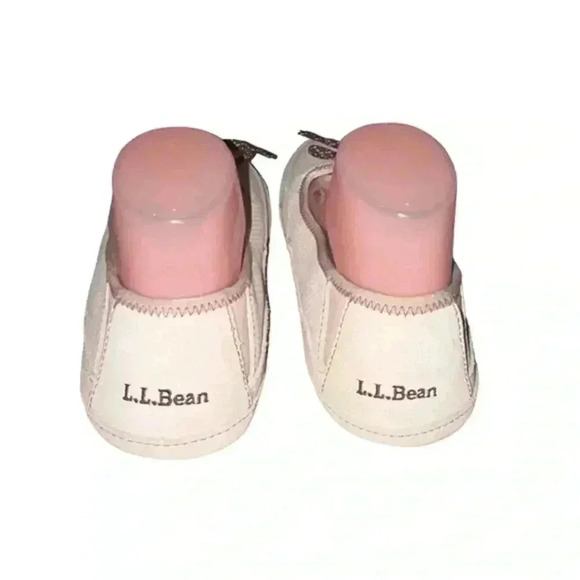 Women’s Tan L.L Bean‎ Fleece Lined Indoor/Outdoor Ballet Flat Slippers, NEW!! 8 - Picture 4 of 5